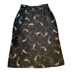 WORTHINGTON WOMAN, PLUS SIZE MAXI SKIRT. BLACK PRINT, STRAIGHT SKIRT. SIZE 18W